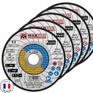 Disque à tronçonner 230x1,9mm acier inox MABtools fabriqué en France